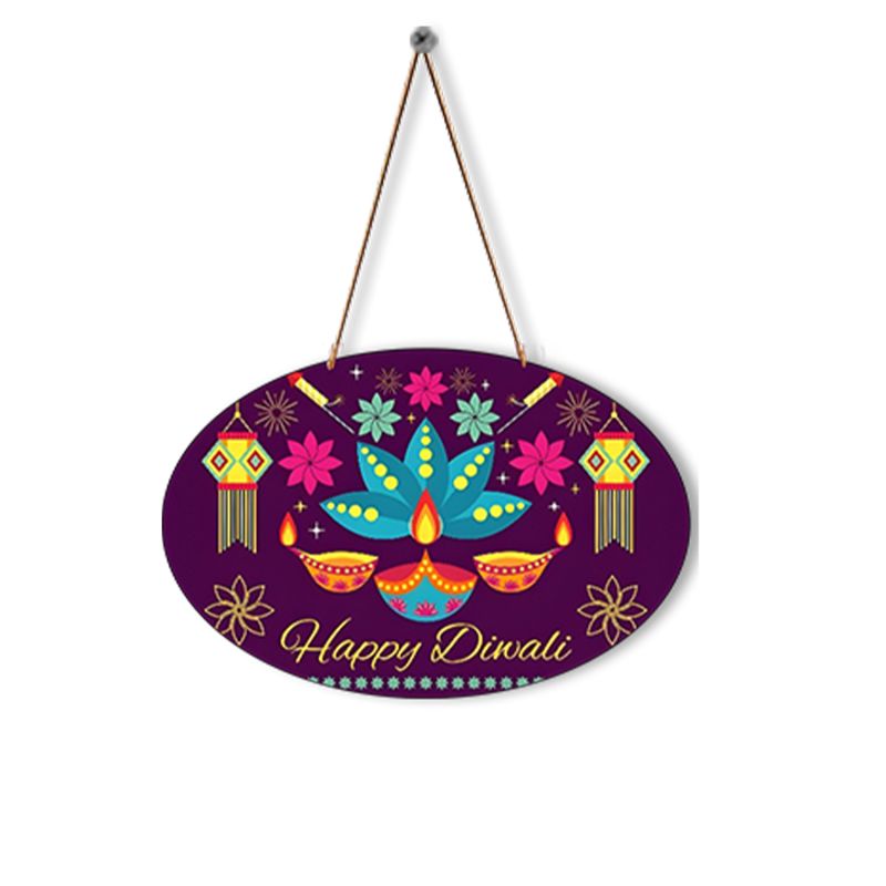 Happy Diwali Wall Hanging | Home & Office Wall Hanging Decoration | Wooden Wall Hanging | Diwali Wall Hanging | Wall Decor Items